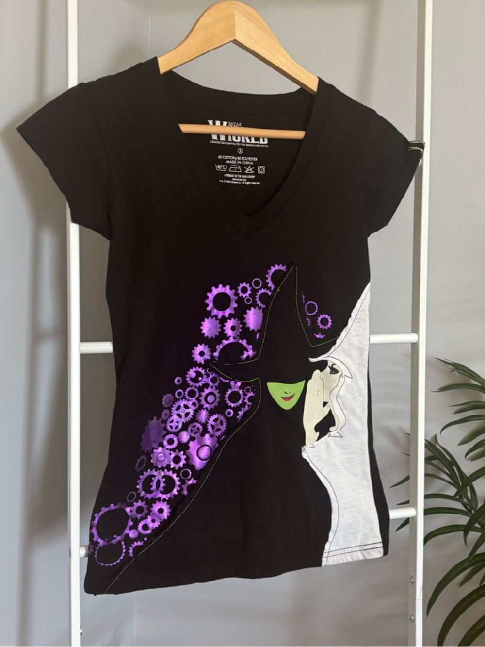 Wicked Graphic V-Neck Tee - Black by Wear Wicked